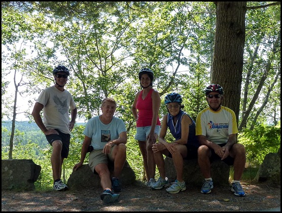 09c - Post 37 to Day Mtn Summit Road - Riding Buddies - Dan, Syl, Tricia, Nancy, Bill