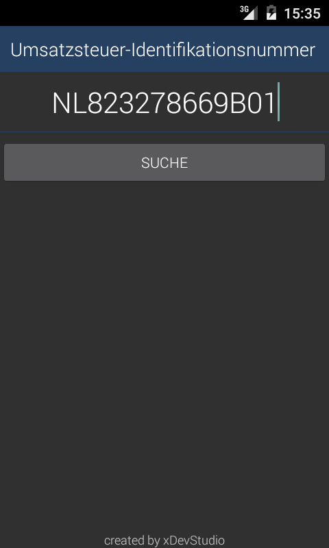 Android application VAT Decoder screenshort
