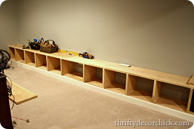 built in cubby storage