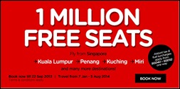 Singapore AirAsia 1 Million FREE Seats 2014 Flight Promotion