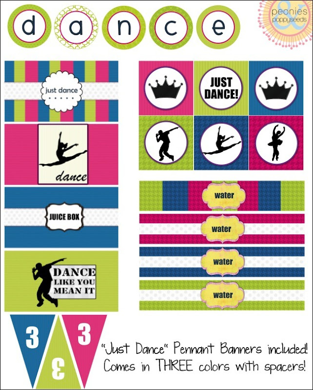 just dance party printable copy