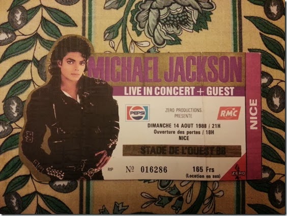 Mickael Jackson, concert Nice 1988