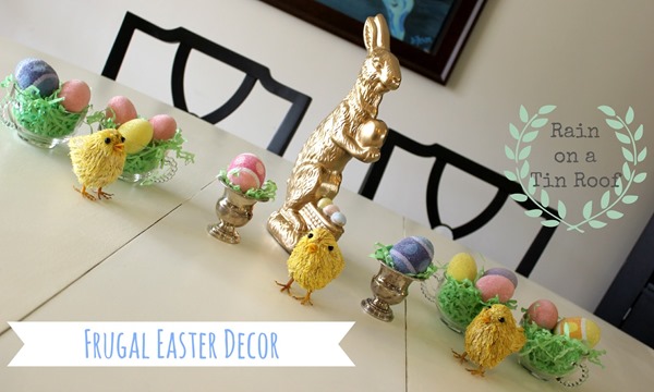 Frugal Easter Tablescape