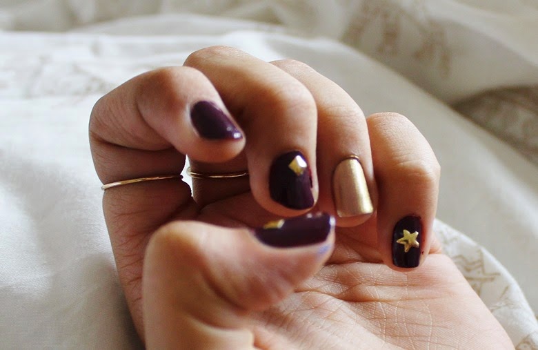 eid-nails-studs-nail-art-berry-cosmo-barrym-ciate-spending-spree