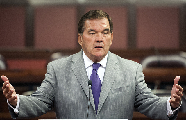 Former Pennsylvania Governor and former Homeland Security Secretary, Tom Ridge, 1 October 2012. Ridge joined 37 prominent political figures at the U.S. Capitol on 25 February 2013 calling for policymakers to figure climate change into national security strategy and budget considerations. Photo: Dan Gleiter / The Patriot-News