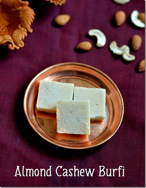 Cashew-badam-burfi Cashew-badam-burfi
