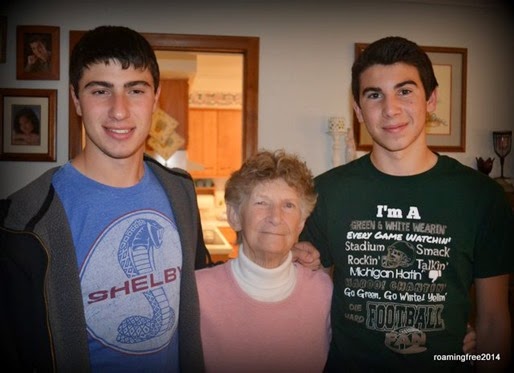 The boys with Grandma