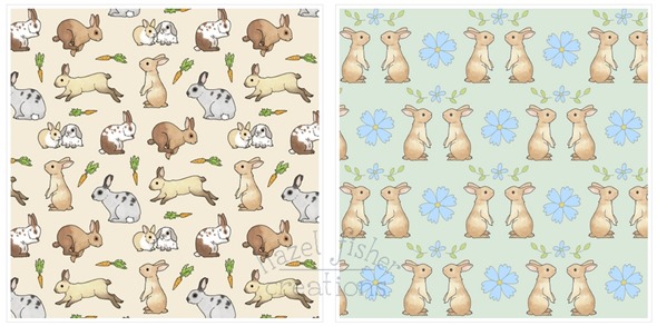 2014 May 12 Spoonflower fabric designs rabbit bunnies