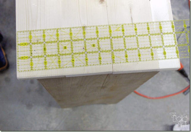 Square top of desk