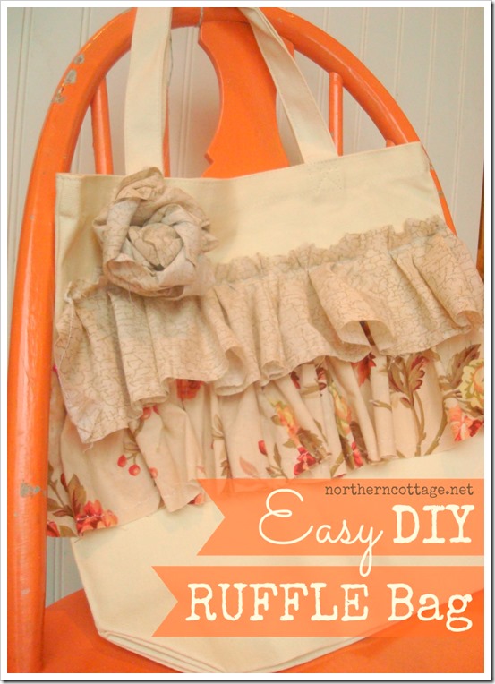 Northern Cottage: {Ruffle Tote Bag}