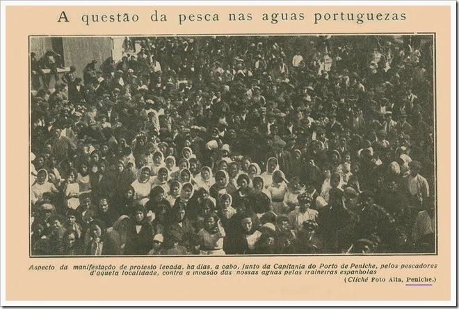 manifestação pescadores peniche contra pesca esponhla nossas aguas1923