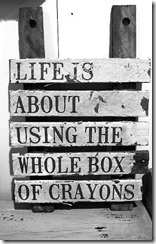 life is about crayons google image