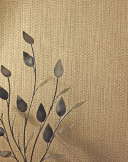 a Wallpaper in Gold with a Textured Vinyl finish