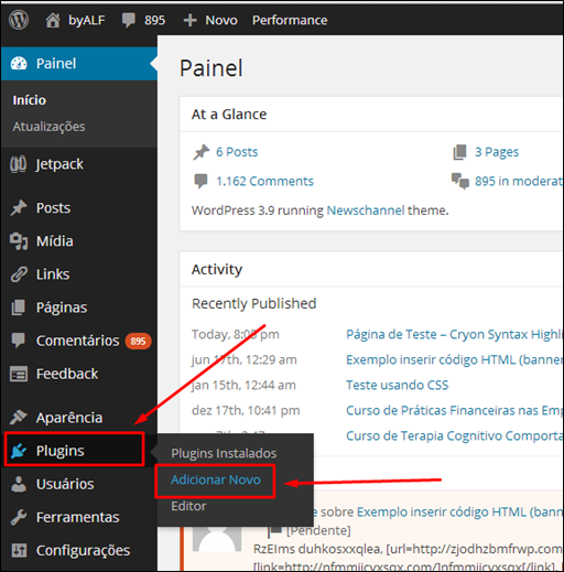 Plugin Syntax Highlighter para o WordPress - Visual Dicas