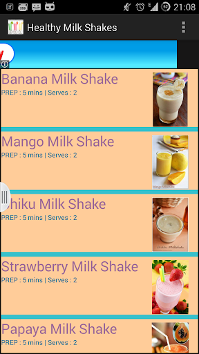 Popular Milk Shakes