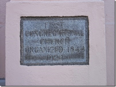 IMG_2866 Cornerstone of First Congregational Church of Oregon City, Oregon on August 19, 2006