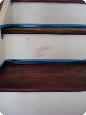 staining and painting steps