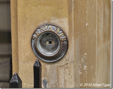 A vestige of the past - the servants' doorbell