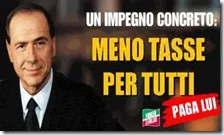 Uno dei proclami di Silvio Berlusconi