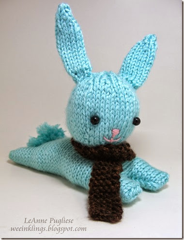 LeAnne Pugliese weeInklings Knitted Bunny with Scarf