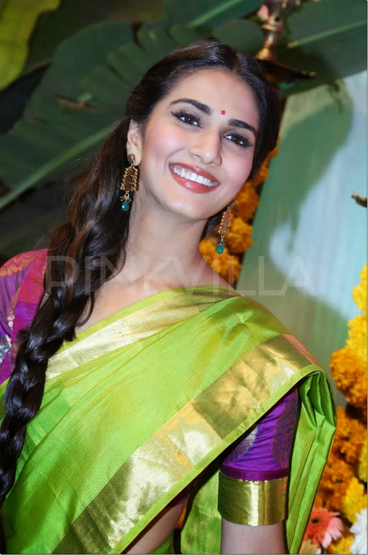 vaani kapoor hot in saree_aaha kalyanam (1)