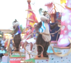 Disney trip Movers Shakers parade chip n dale float