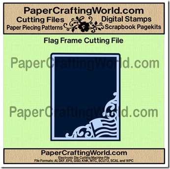 flag frame cutting file-500