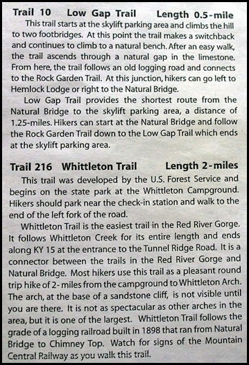 00b8 - Natural Bridge State Park Hiking Trails #10 and #216 (RRG)