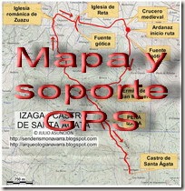 Mapa y soporte GPS - Ruta Higa de Monreal