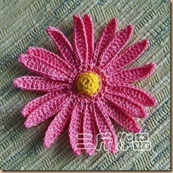 crochet 3D flower