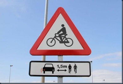 señal ciclista