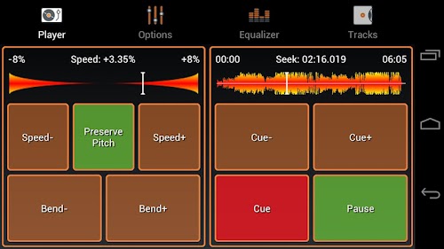 Android application Virtual Turntable screenshort
