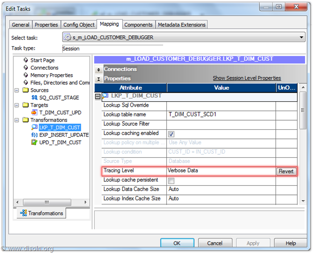 Troubleshoot Informatica Mapping Using Session Log with Verbose Data