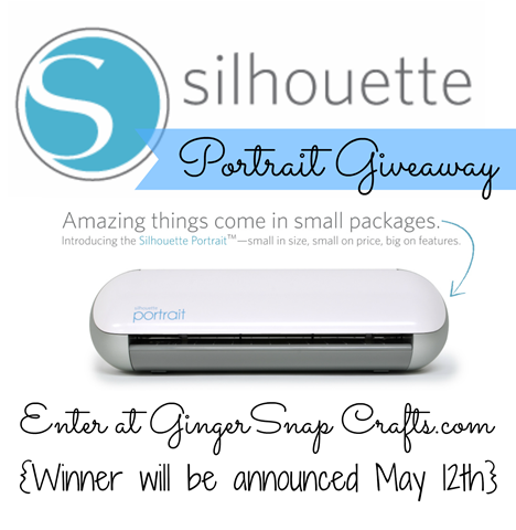 Silhouette portrait giveaway at GingerSnapCrafts.com