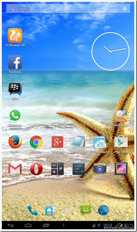 Contoh Screenshot Atau Tangkapan Layar Yang Diambil Dengan Memakai Tablet Android Advan Vandroid T1J