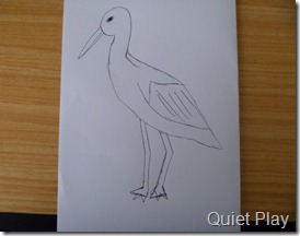 Stork sketch
