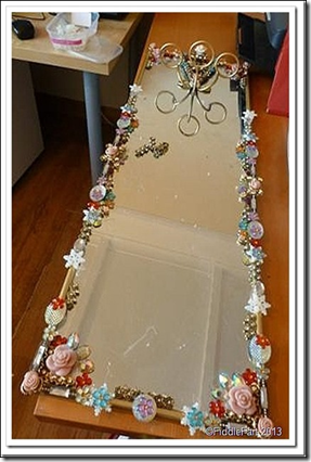 Jewelled Mirrors Upcycled 2