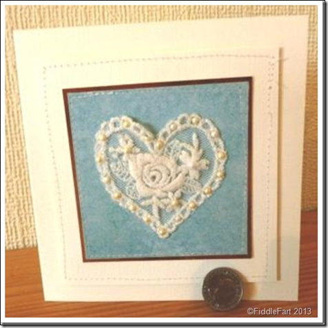 BRIDES SILVER SIXPENCE CARD.1