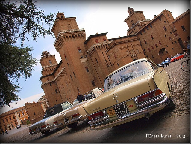 Auto storiche in centro storico 2013, Ferrara - Historic cars in the historic center, 2013, Ferrara, Italy, photo1