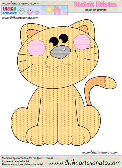 Patchwork moldes gatinho para patch aplique Patchwork moldes gatinho para patch aplique