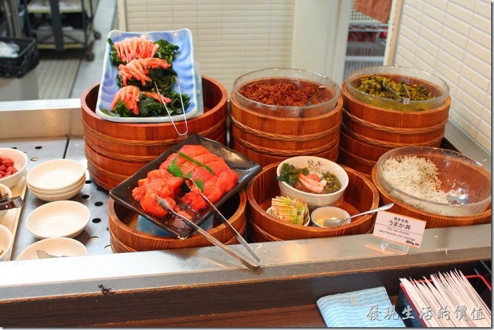 【博多祇園Hotel東名inn】的早餐，這裡也有各種的醃漬物可供選擇。