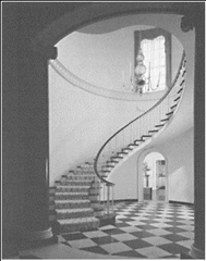 Freestanding staircase, Mrs. Kersey