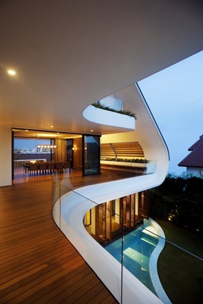 Ninety7 Siglap de Aamer Architects comedor-con-terraza