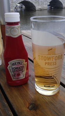 Ahhh, Ketchup and a Cider - part of my 'five a day'