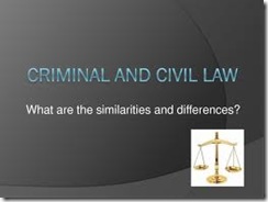 Differences between Criminal law and Civil law