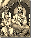 King Dasharatha with son Rama