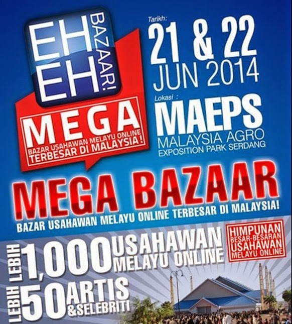 Kemeriahan di Eh Eh Bazaar MAEPS, Serdang