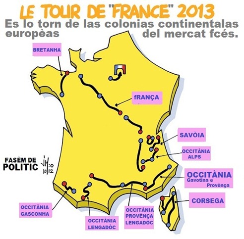Mapa del Tour de France