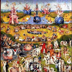 128 - El Bosco - Detalle del Jardin de las delicias (tabla central)
