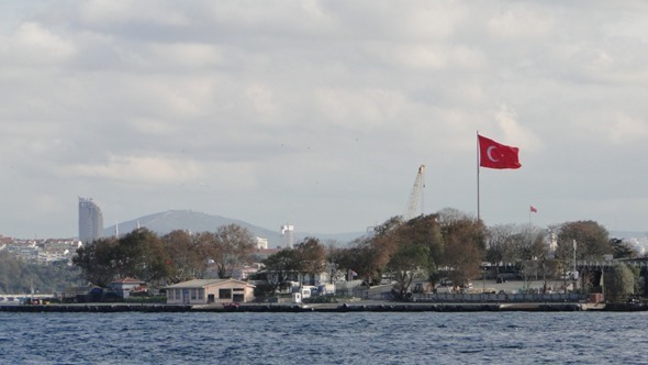 No barco para Üsküdar